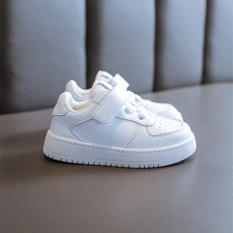 DIMI 2023 New Spring/Autumn Baby Walkers Shoes Soft Comfortable Toddler Shoes Rubber Non-Slip Boy Girl White Infant Sneaker