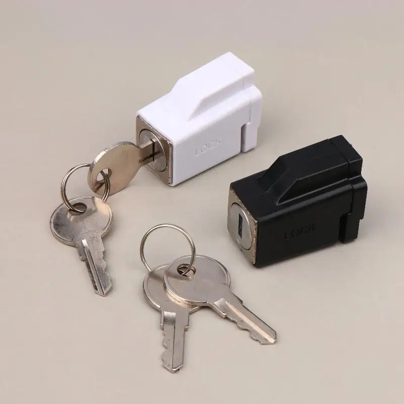 1 PC Duurzaam Draagbare Praktische Prachtige Aluminium Raamsloten Met 2 Sleutels Raambegrenzer Slot Voor Ziekenhuis Bank