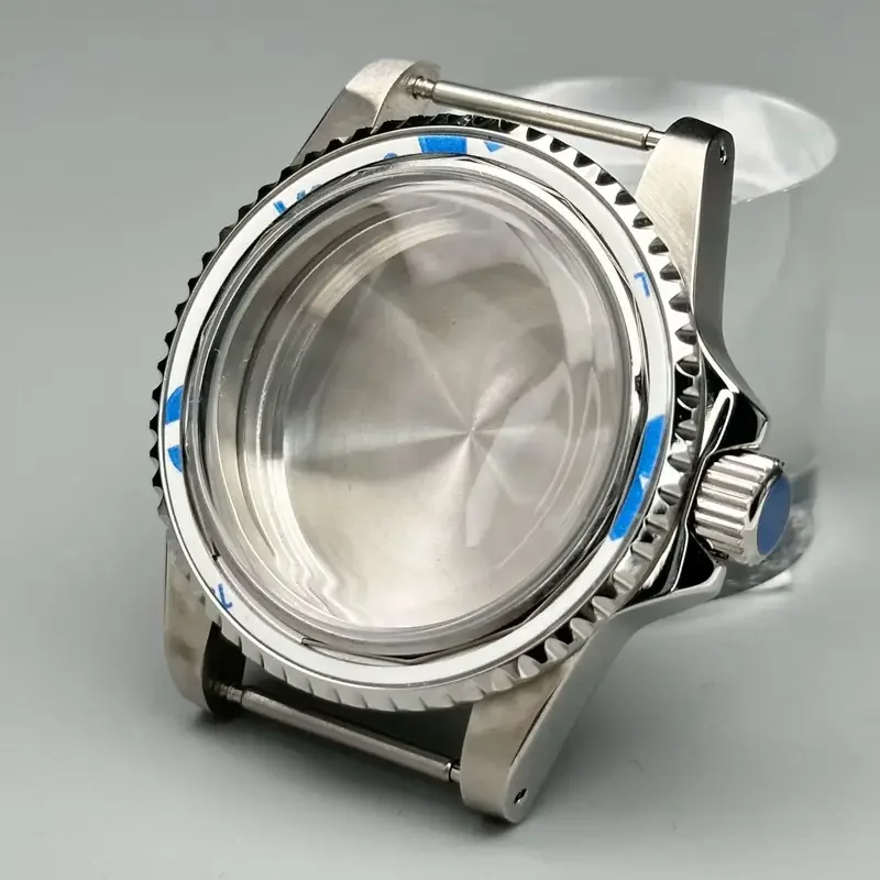 39,5 mm NH35Convex Mirror Vintage Case Dome Acrylic Crystal z aluminiową ramką do akcesoriów do ruchu SeikoNH35/NH36 Retro sub