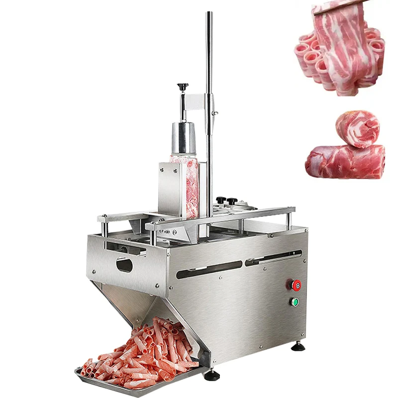 

220 В/110 В с ЧПУ, горячий горшок, замораживающий мясорубка, свинина, баранина, рулет из говядины, слайсер для замораживания мяса