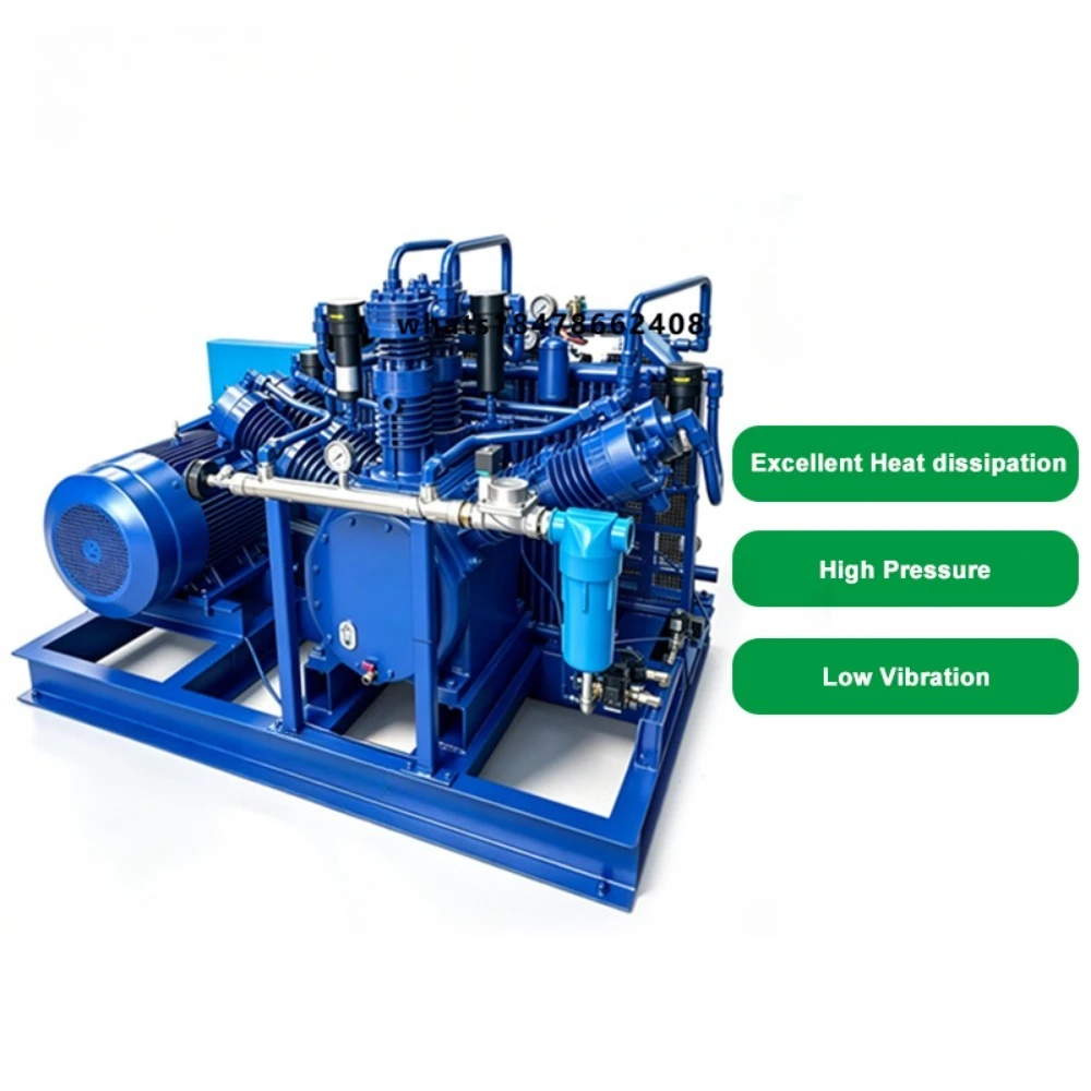 6m3/min 40Bar High Pressure Piston Air Compressor Booster Industrial Compressor for PET Bottle Blowing Plastic Bottle Making