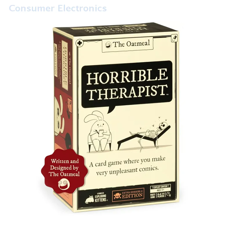 Awful Psychotherapist: Supremely Horrible Edition - A Comic Creating Card Game For Fun-Filled Family Night Kitten Therapist Card