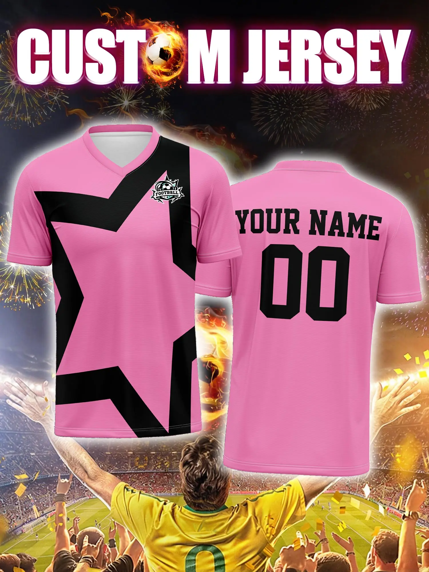 

Футболка для футбола с индивидуальным изображением, номером и именем, для тренировок, для любительских команд, для спортсменов.