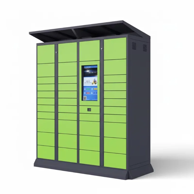 Armário eletrônico de entrega de pacotes OEM, caixa de armazenamento expresso inteligente com autocoleta para serviço de correio de pacotes