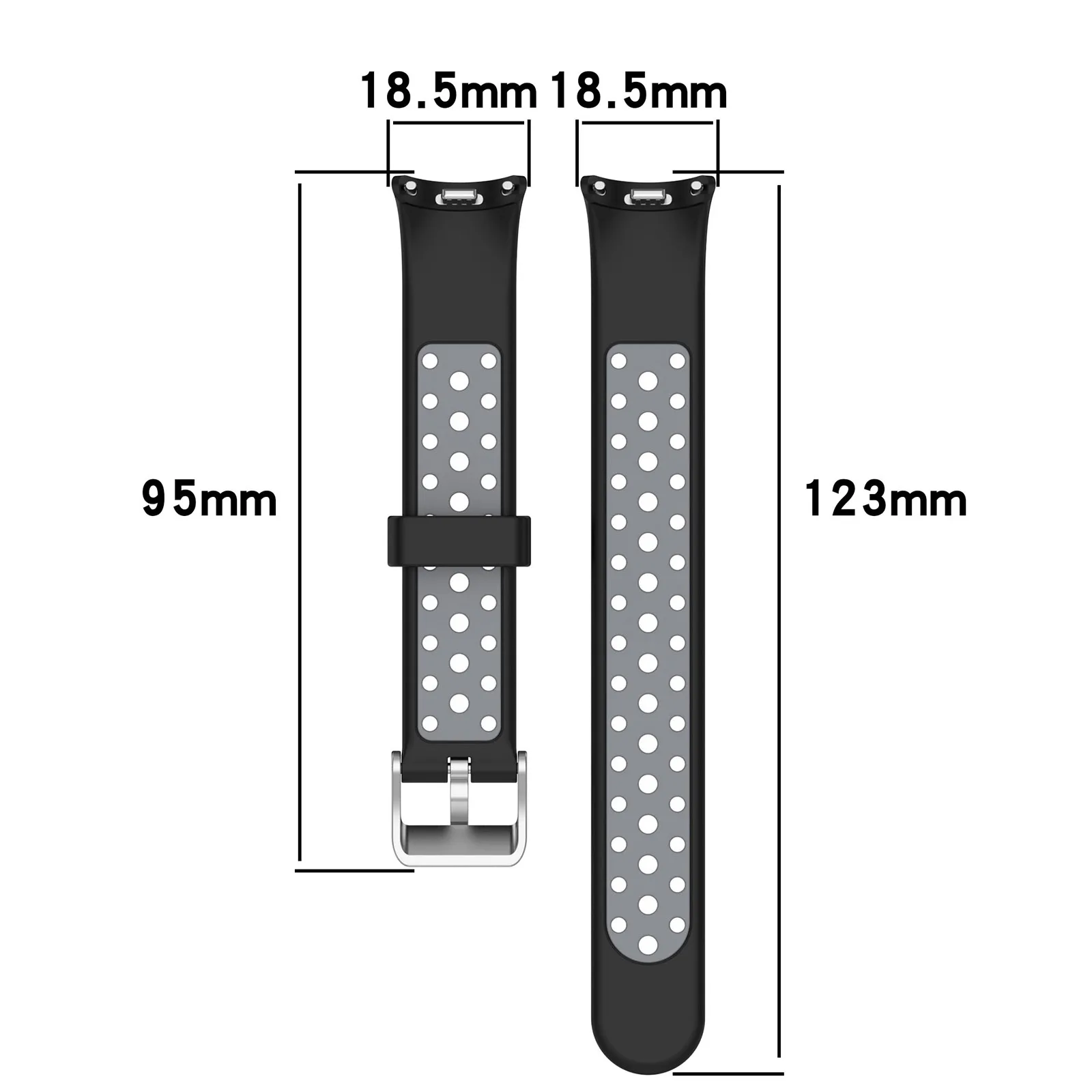 Xiaomi Smart Band 9 Strap Sports Breathable Silicone Strap For Mi Band 9 / 8 Replacement Wristband