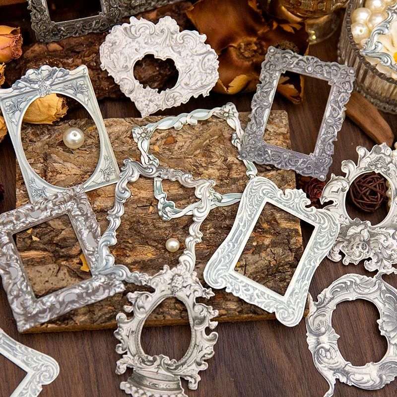 Handwriting Material Pack para Handwriting Handbook, Retro Border Notebooks, Base Writing, Scrapbook Cut, Clássico, 10 Folhas, 150*85mm