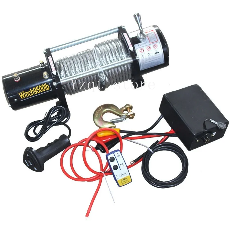 Vehicle electric winch 12v 24V off-road vehicle winch Wire rope electric winch