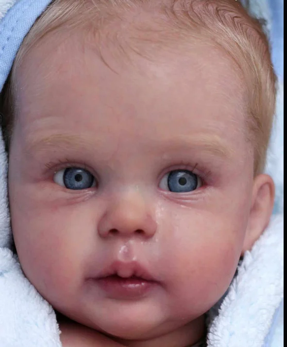 Neue 19-Zoll-unlackierte, unbemalte, leere DIY-Teile Roberto Reborn-Puppenbausatz mit Stoffkörper und Augen