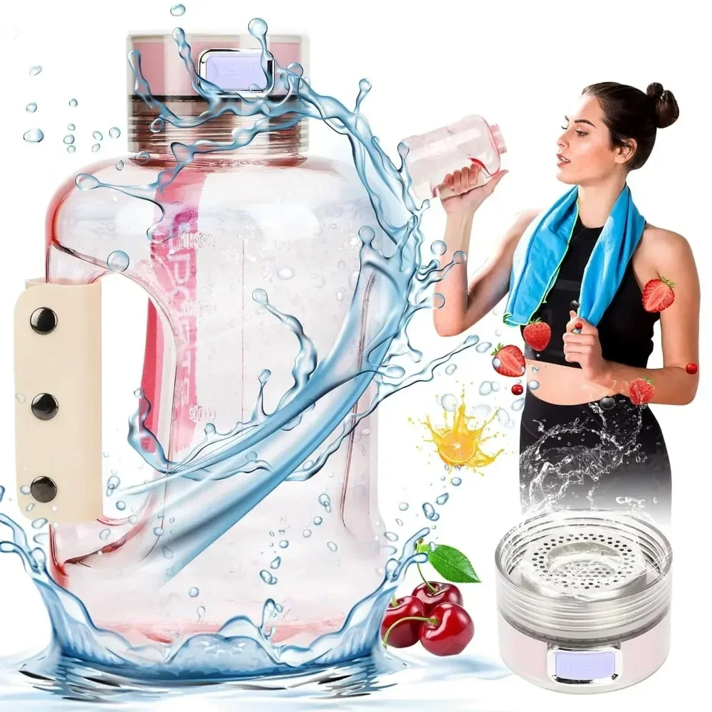 

1.5L Large Capacity Hydrogen Water Bottle Hydrogen Water Bottle,Hydrogen Water Bottle Generator for Home Outdoor,Travel, Office