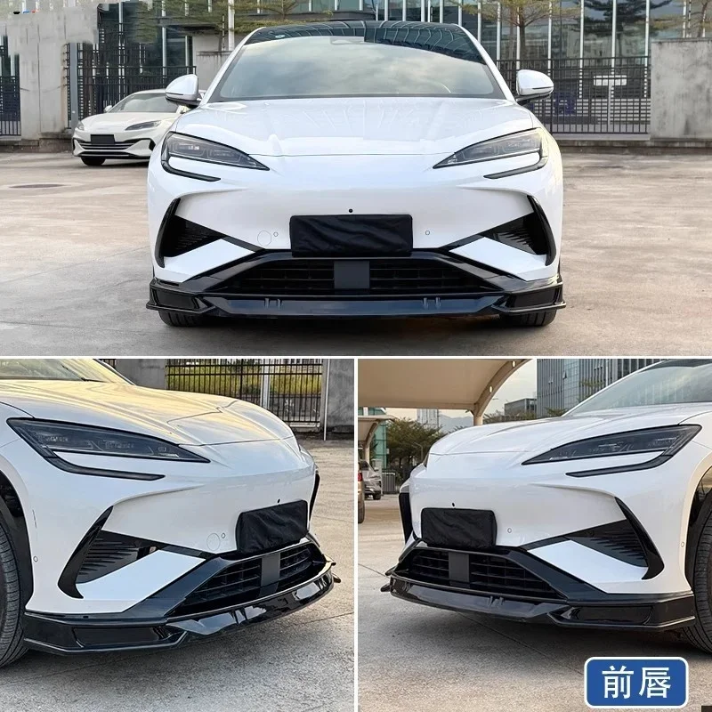 ABS material Body kit for BYD Sealion 07EV 2024-2025 modified Gloss balck Front lip Rear lip with lamp Side skirt