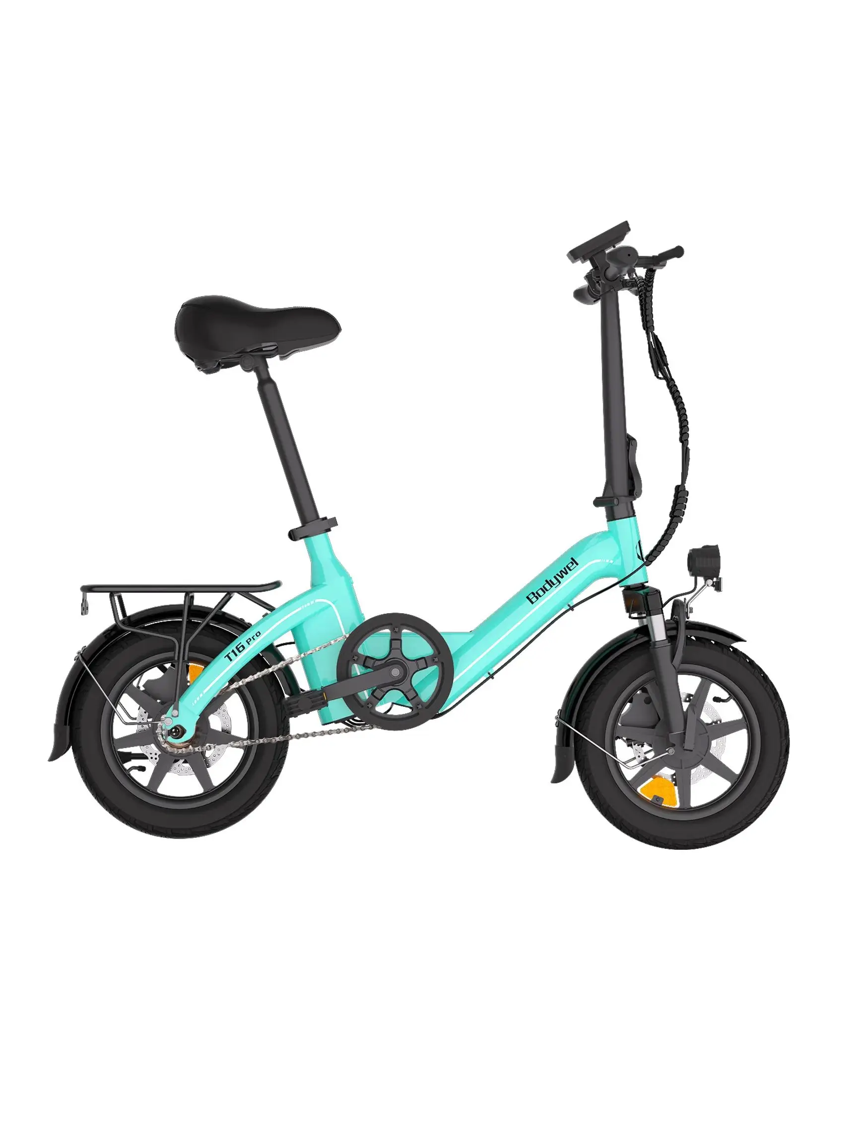 AliExpress NONE Bodywel T16 PRO Adult Electric Bicycle, 250W city ebike, 36V 7.8AH E-bike, 14-inch tire Foldable Electric Bike