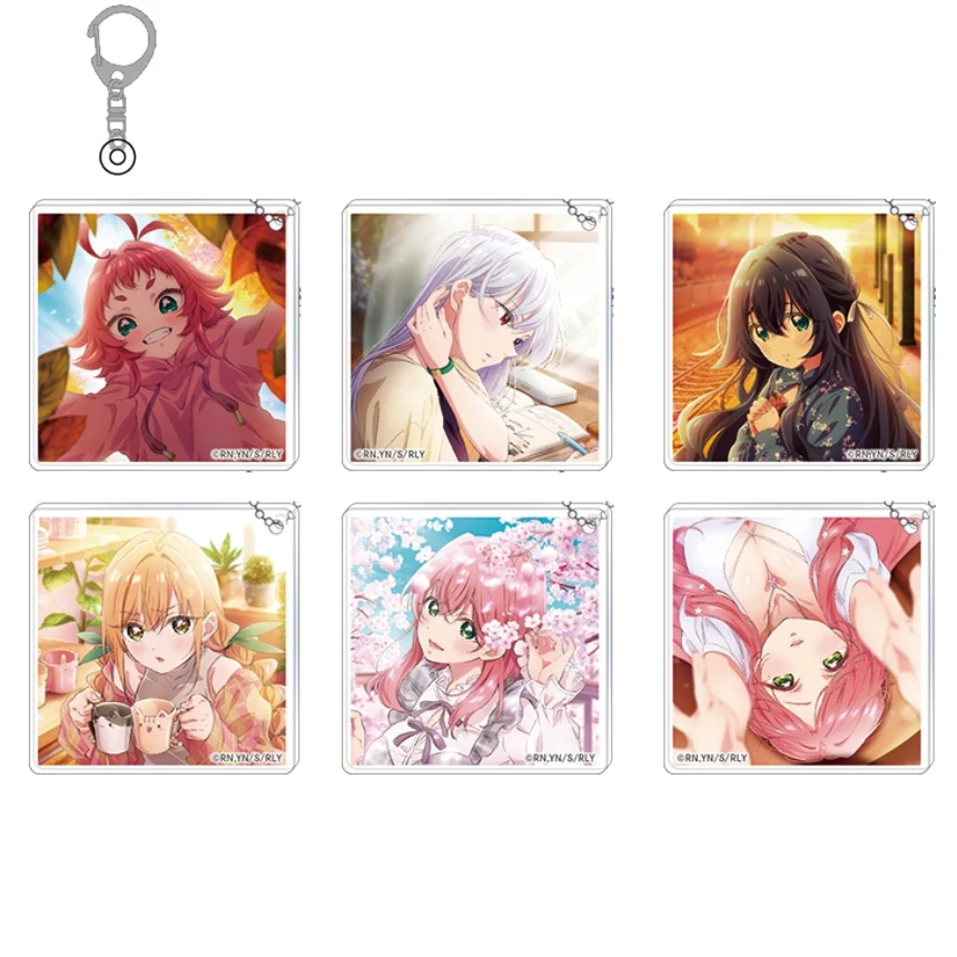 

Game Hanazono Hakari Inda Karane Yoshimoto Shizuka Eiai Nano Keychain Doll Anime Yakuzen Kusuri Acrylic Keyring Pendant Gift