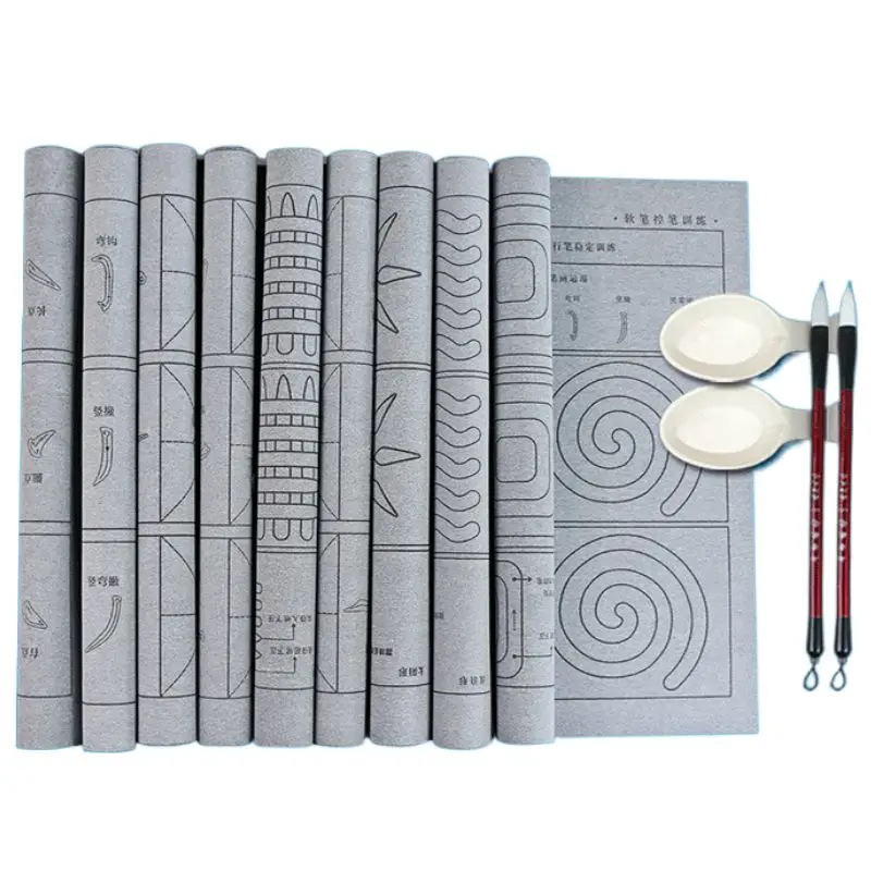 Brush Water Writing Cloth Copybook Basic Blank Repeated Quick-drying Writing Cloth Getting Started Imitation Rice Paper Copybook