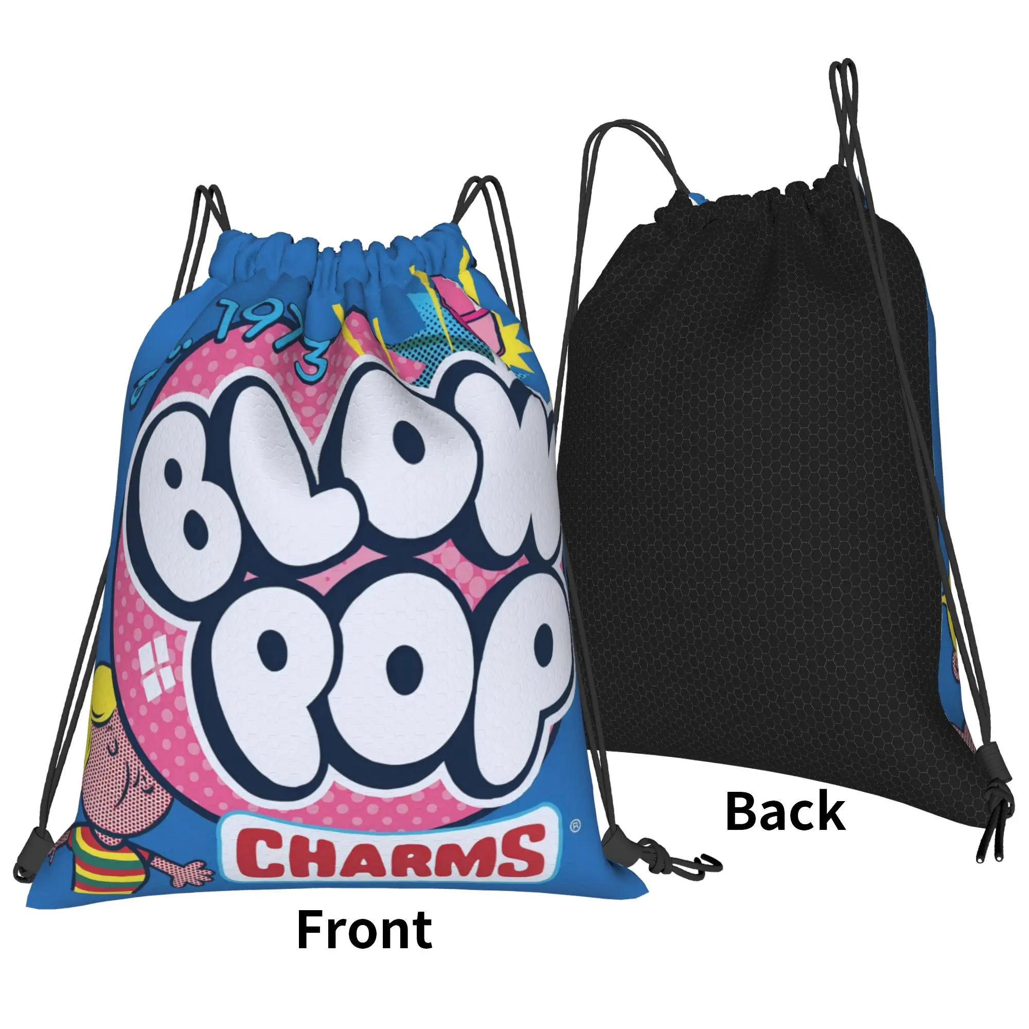 tTootsie Pops Blow Pop Retro Comic Portable Travel Riding Gym Drawstring Storage Sporty Backpacks