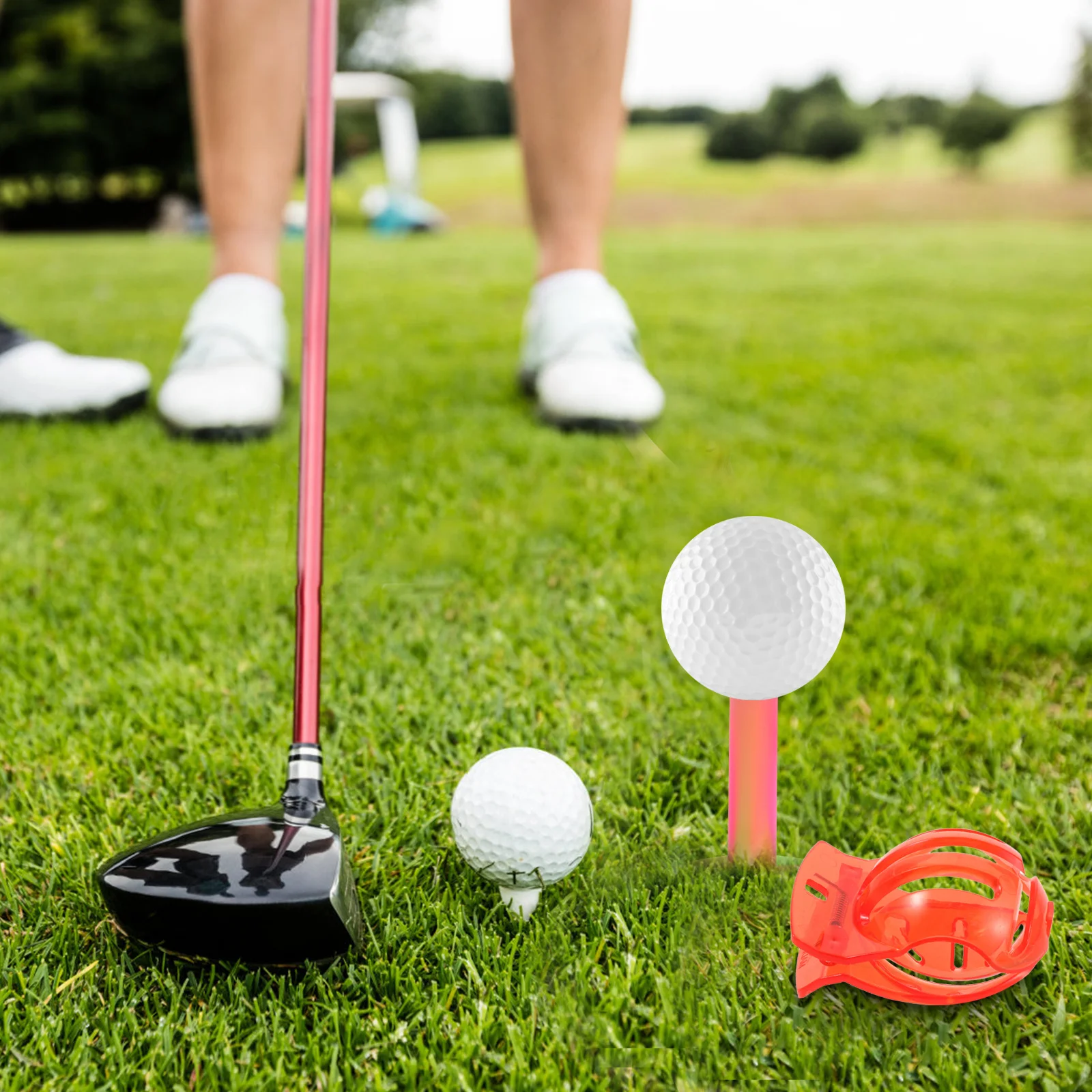 8pcs Ball Line Marker Clip Tool Reusable Plastic Putting Guide Portable Training Aid - Golf Ball Marking Stencil, Putting