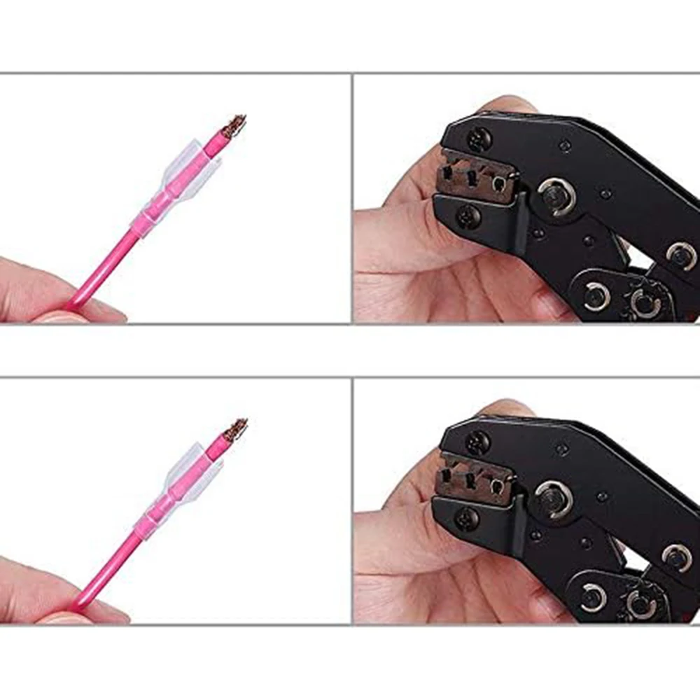 SN-48B Crimp Plier with Ergonomic Handle for Electrical Wiring Connectors Self-Adjustable Ratchet Crimping Tool Easy to Use