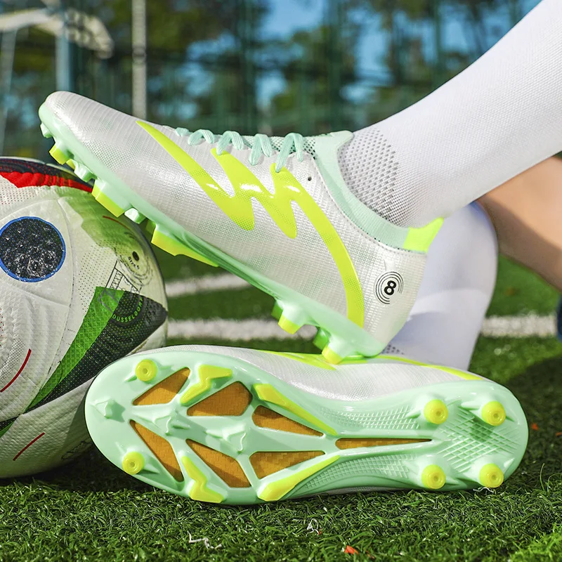 Football Shoes for Kids AG Long Nails TF Broken Nails Adult Children Non-slip Cushioning Student Soccer Boot