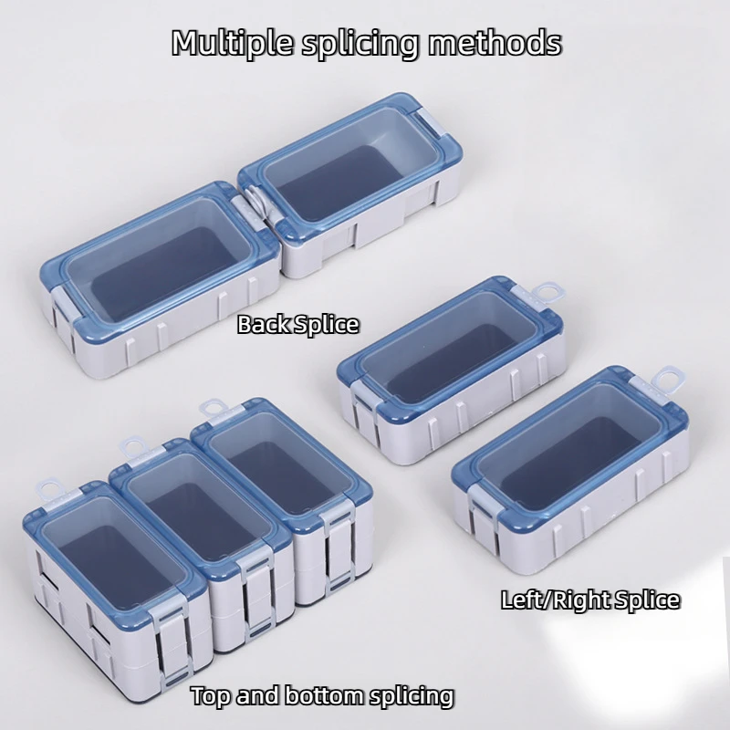 Magnetic Fishing Cube Organizer Multi-Compartment Tackle Storage Box Hooks Lures Fishing Accessories Portable Angling Gear Case