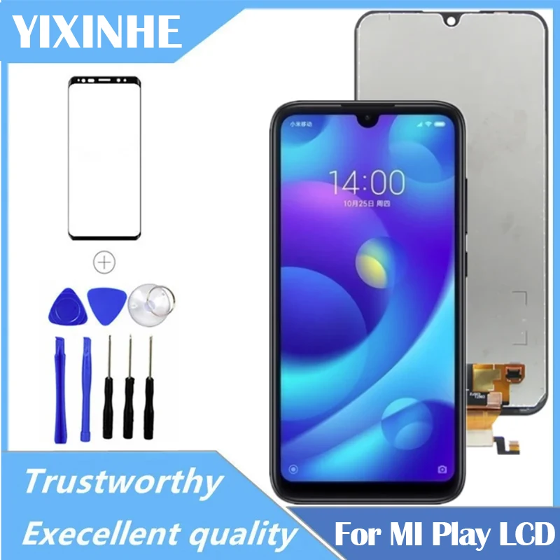 

Original For for Xiaomi Mi Play LCD Display With Frame Touch Screen Digitizer Assembly 5.84"; For Xiaomi Play lcd Repair Parts