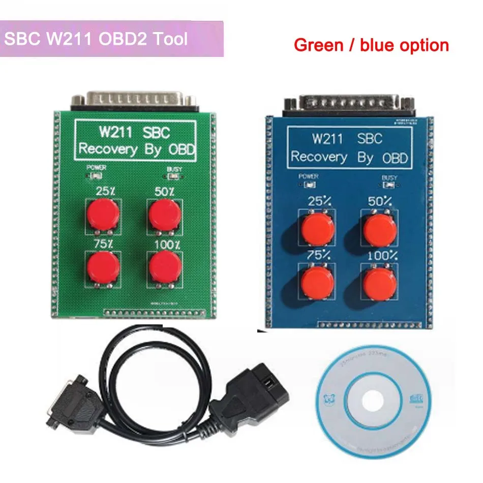 Option NEW SBC Reset Tool for Mercedes SBC W211 OBD2 W211/R230 ABS/SBC TOOL OBD 16PIN Connector Car Diagnostic Repaire Adapter