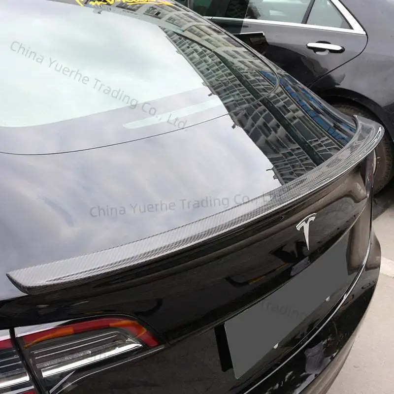 

Suitable for Tesla model 3 tail fixed wind wing modification accessories Tesla tail half surround