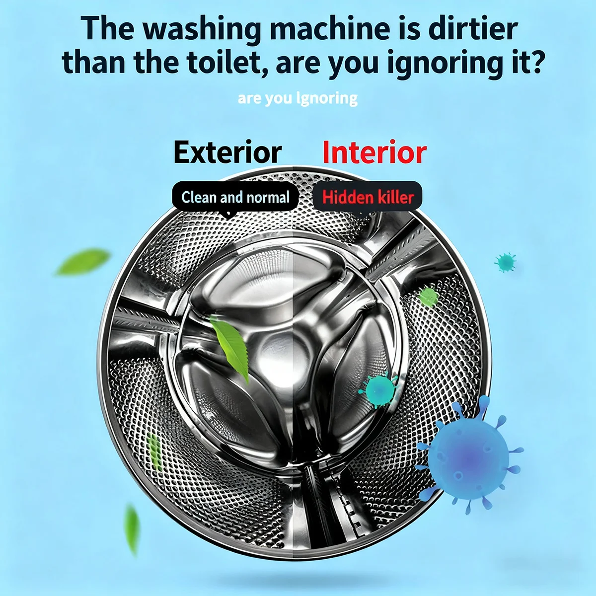 Deep Cleaning Brush for Washing Machine, Extra-long Handle and Sponge Bristles, Perfect for Removing Tough Dirt and Grime image 3