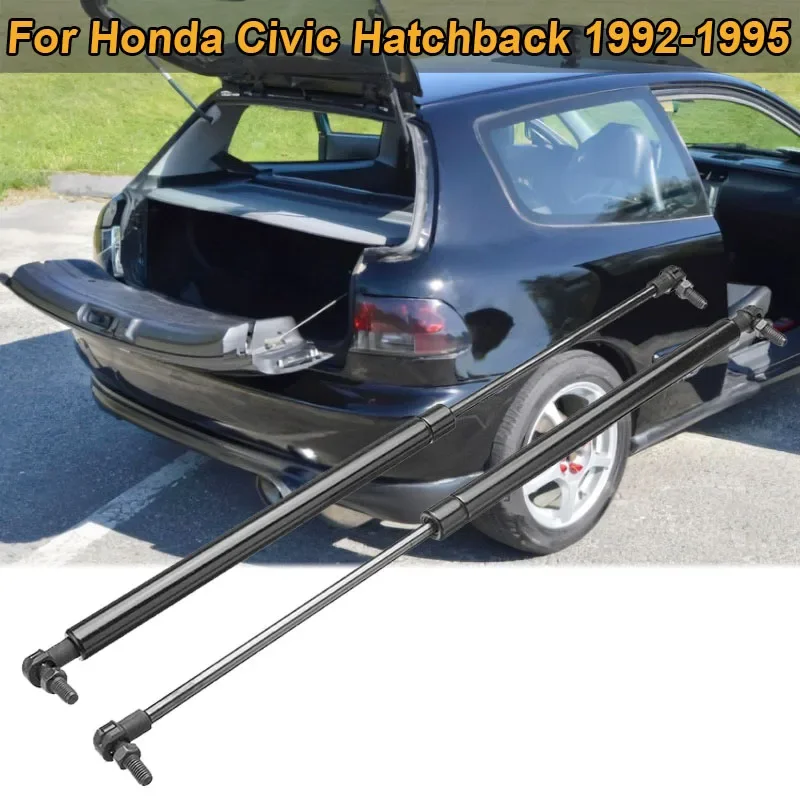 Barras de resortes de Gas para puerta trasera, soportes de elevación de resorte de choque para Honda Civic Hatchback 1992-1995, accesorios de coche