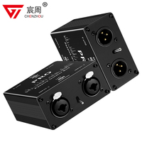 Audio isolator noise reduction DI ground box 6.35 to cannon Stereo agricultural electric guitar sound card show noise eliminatio