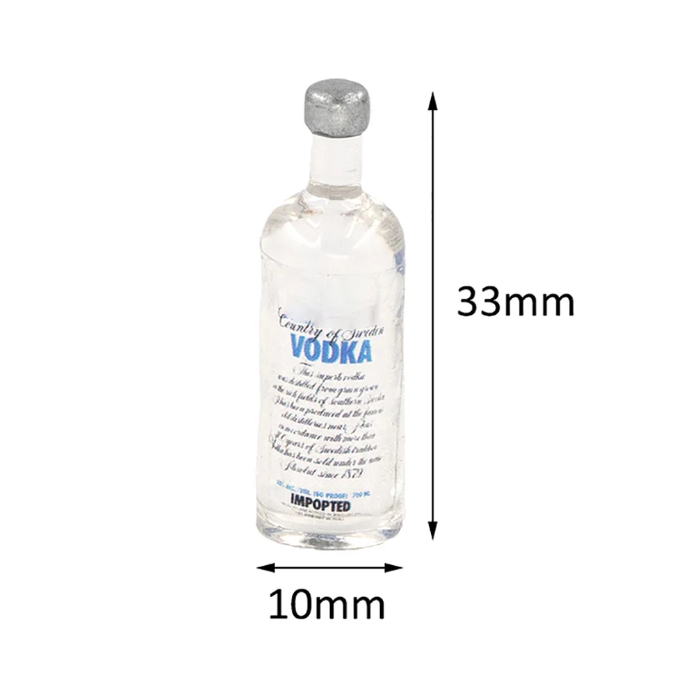 2Pcs RC Car Accessories Decoration Mini Wine Vodka Bottle for 1/10 RC Rock Crawler Axial SCX10 TAMIYA C01 RC4WD D90 TF2 TRX4