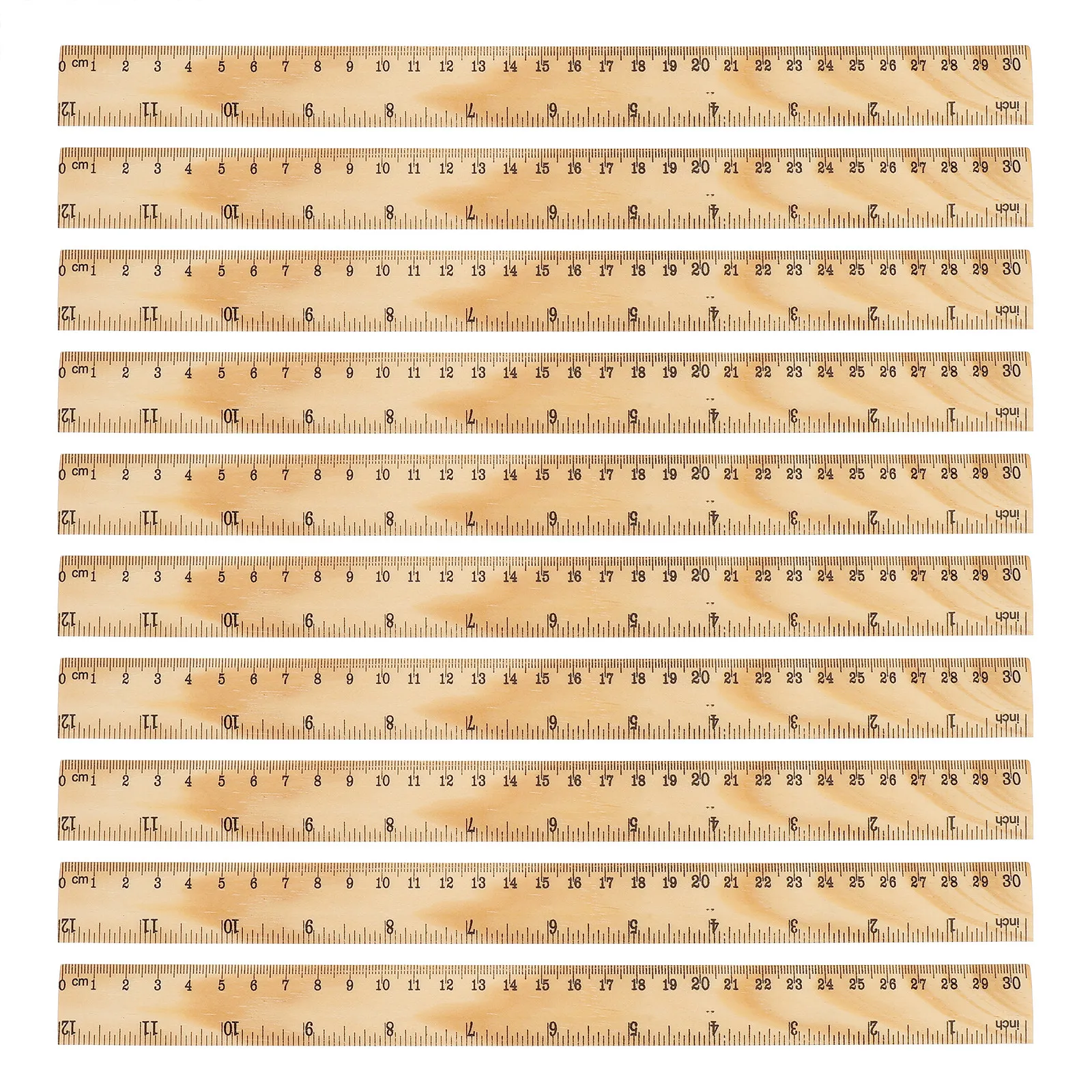 

Набор из 25 деревянных линеек 30 см с двойной шкалой для обучения и черчения, для школы и офиса