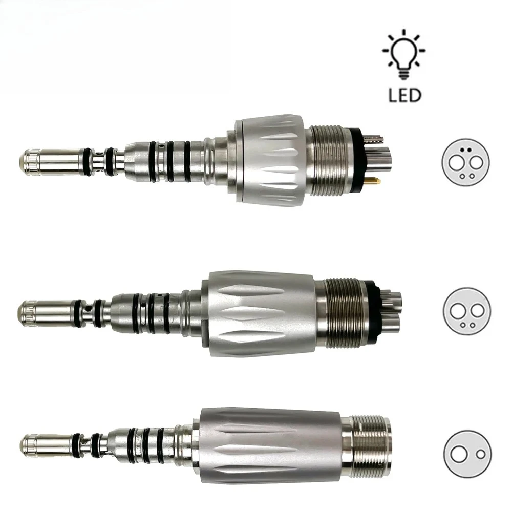 

Dental LED Quick Coupler Coupling Fit Kavo Fiber Optic Handpiece 2hole 4Hole 6Hole Connect Dentistry tools