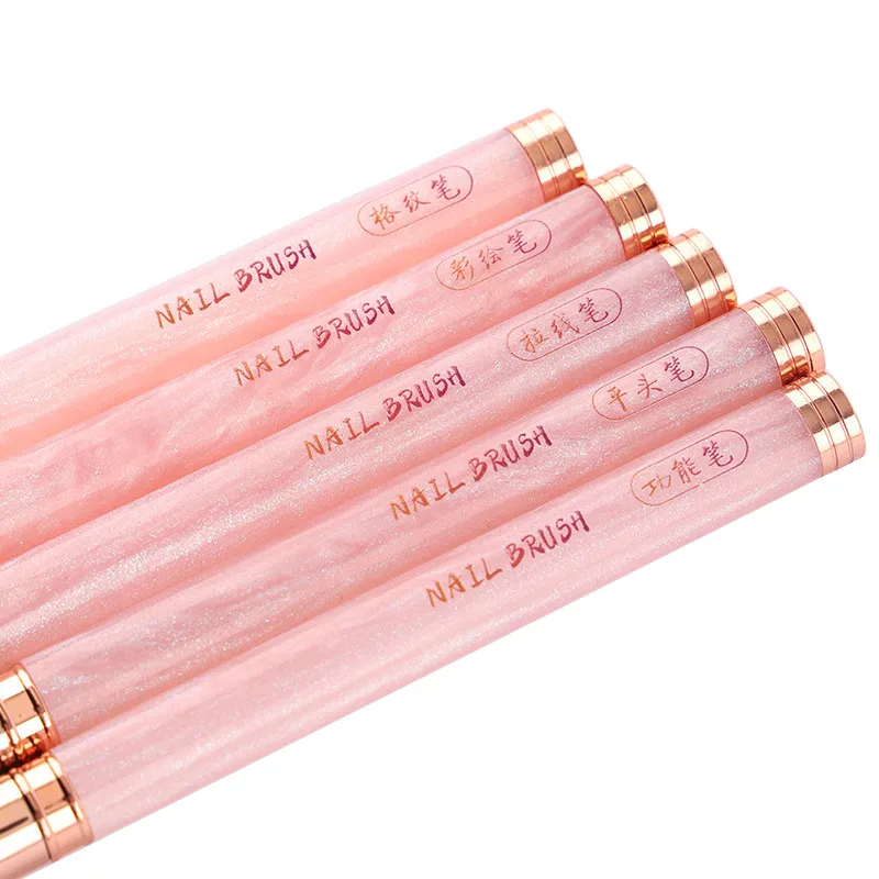 1/3 قطعة فرشاة الرسم الجل مسمار الفن ل هلام تلميح تمديد الاكريليك منشئ ملحق مسمار فُرش رسم فرشاة أظافر جل #5