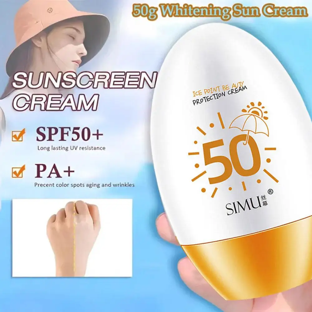 Crema facial y corporal con protección Uv, 60g, bloque hidratante de alto Spf50, aislamiento rápido, antibrillo, K8n0