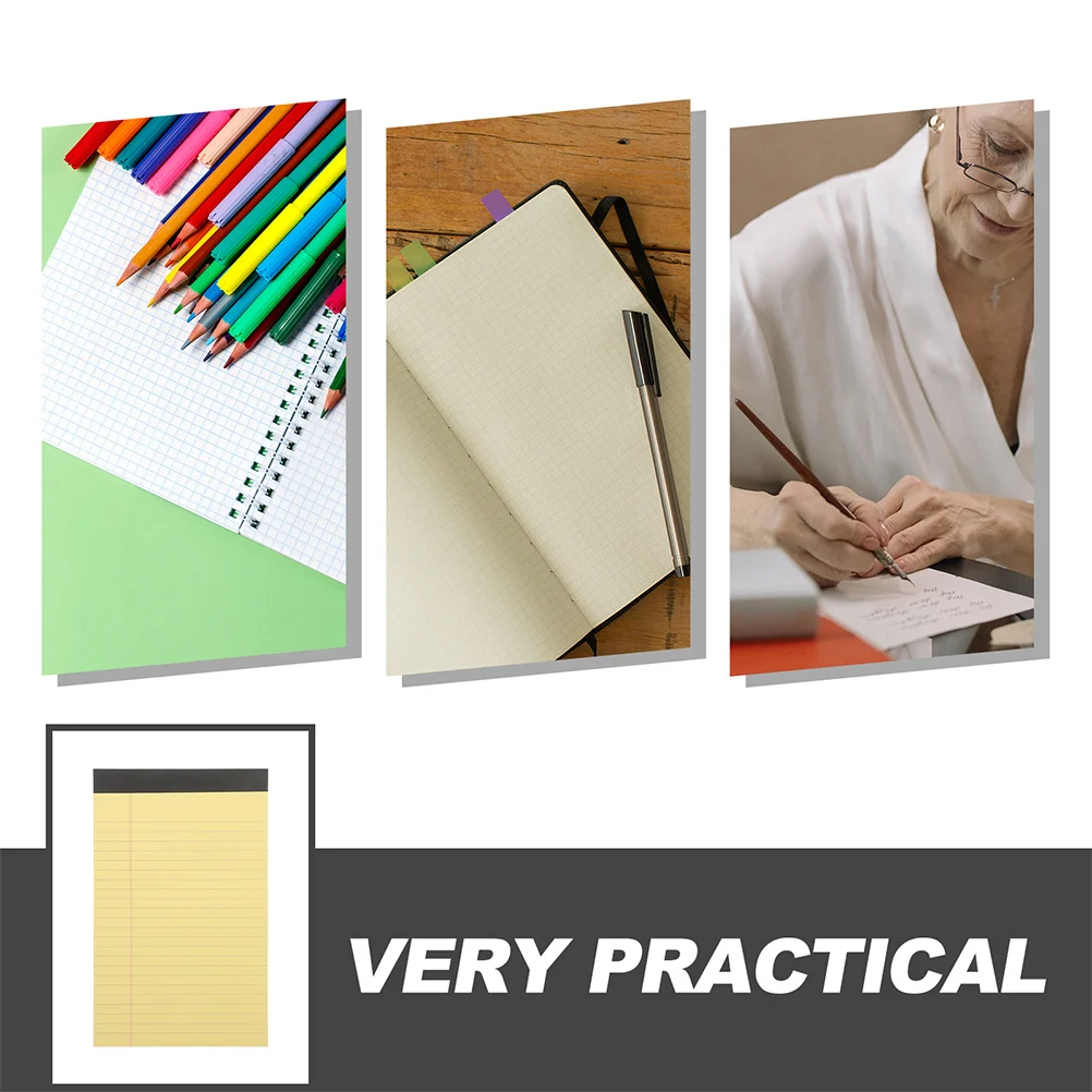 12 Pads Legal Pads Ruled Notepads Portable Lightweight Tearable Pages Suitable for Office School Business Writing Paper