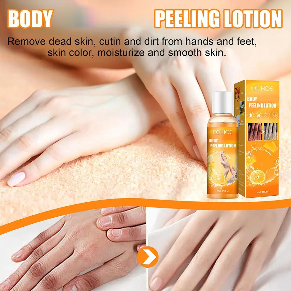 100ml Eelhoe Orangen schale Peeling Gel feuchtigkeit spendende Peeling Lotion Gesichts essenz Haut aufhellung verblassen Gel Pflege f8k2