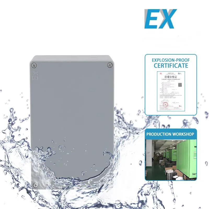 Nieuw ontwerp IP67 gegoten aluminium waterdichte behuizing Outdoor elektronische project aansluitdoos verzegelde terminalbehuizing voor elektronica