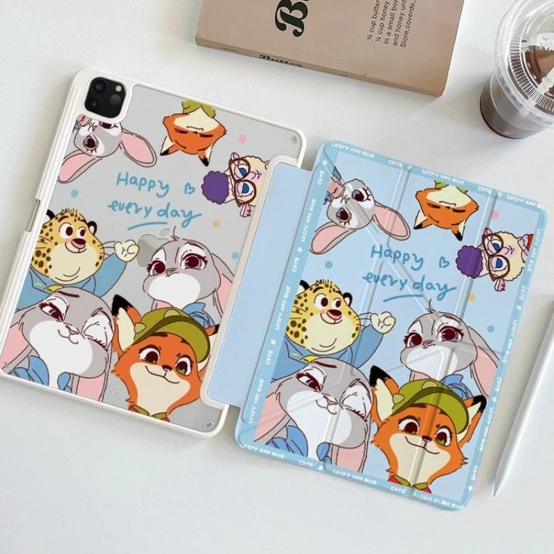 

Judy & Nick Tablet Cases for Ipad Air7 Pro 11in 11th A16 10th 10.9in Protective Case 9th 10.2 Mini6 7 6th 9.7in Three-fold Case