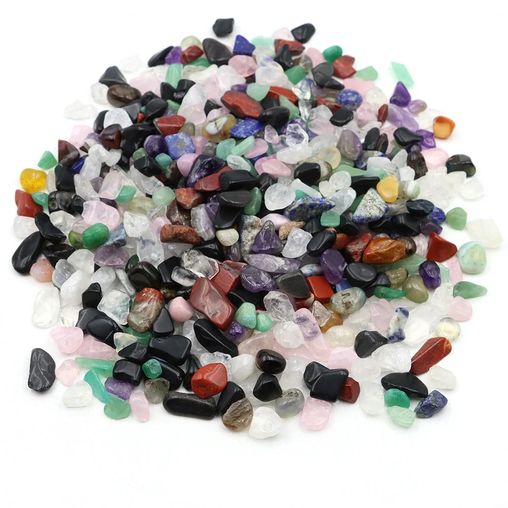 50g/100g 5 Sizes Natural Mixed Quartz Crystals Stone Rock Gravel Specimen Tank Decor Natural Tumbled Chip Stones and Minerals - Image 2