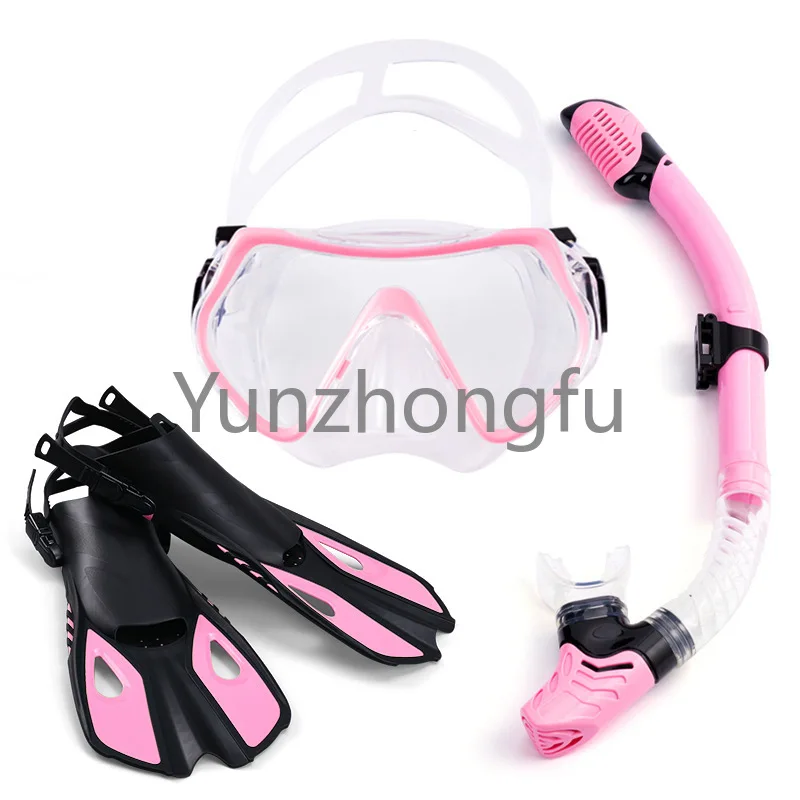 Recommended by the manufacturer for snorkeling: Three Treasures Diving Glasses, Breathing Tube, Foot Webbing Accessories,