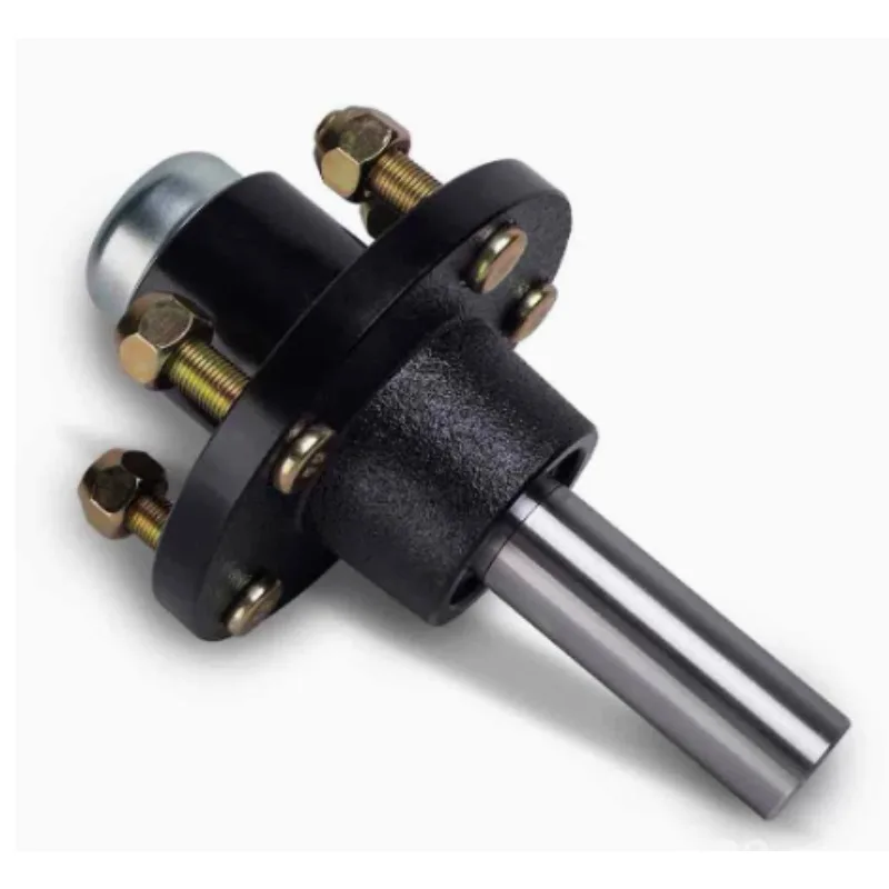 6000 Lbs 6 Holes 139.7 Trailer Short Half Axle Head RV Rear Wheel Hub Axle Replacement Repair Kit