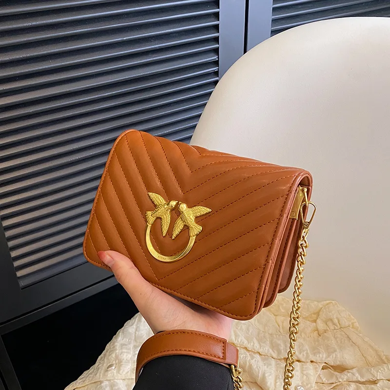 Torebka listonoszka Designer Square 2026, elegancka damska torebka z łańcuszkiem, luksusowa mini torebka typu box, elegancka wieczorowa torebka na ramię