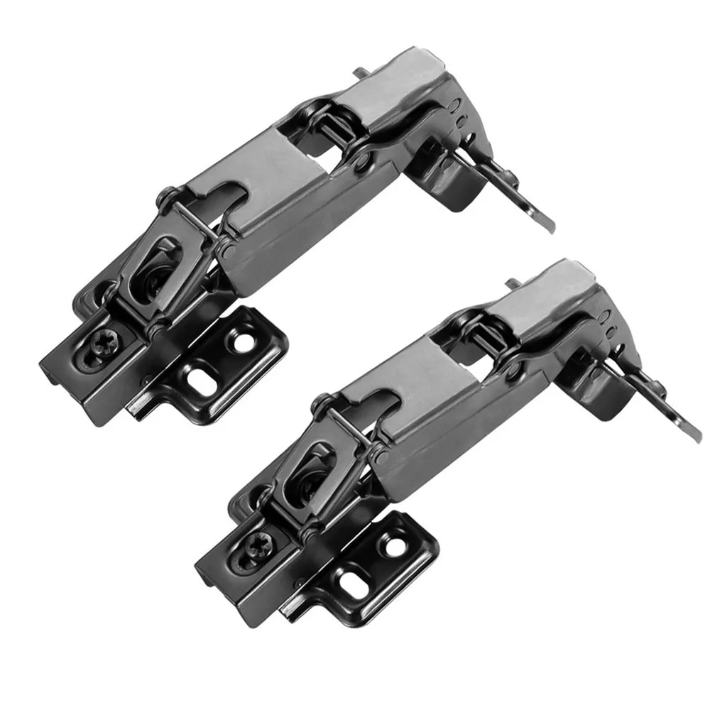 Bisagras de puerta de gabinete con marco de aluminio, vitrina de librería, bisagras de puerta de vidrio para ventana de aleación, amortiguador, Bisagra, 2 uds.