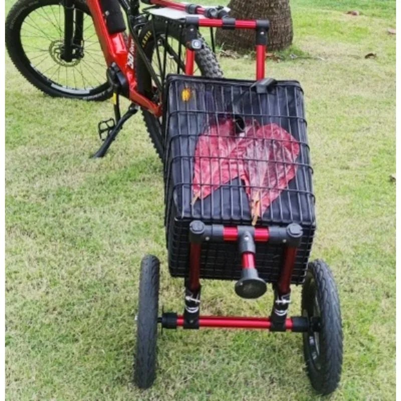 Rear Mounted  Vehicle Continuous Bicycle Trailer  Storage trolley