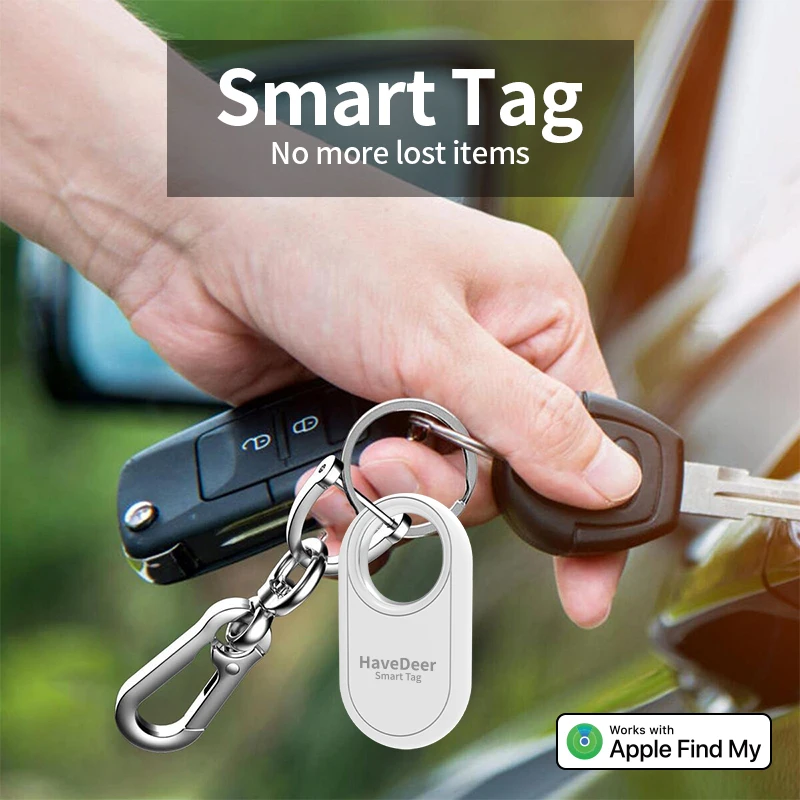 Key Locator Smart Tag Find My Tracker for Airtag Pet Wallet Bike car GPS Anti-lost Alarm Mini Locator Works only iOS smart home