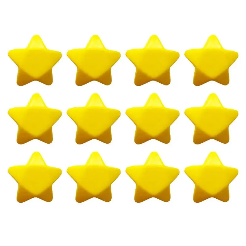 Funny 12Pcs Soft Foam Anti Stress Ball Toys Squeeze Star Shaped Ball Stress Pressure Relief Relax Novelty Fun Gifts Vent Gag Toy