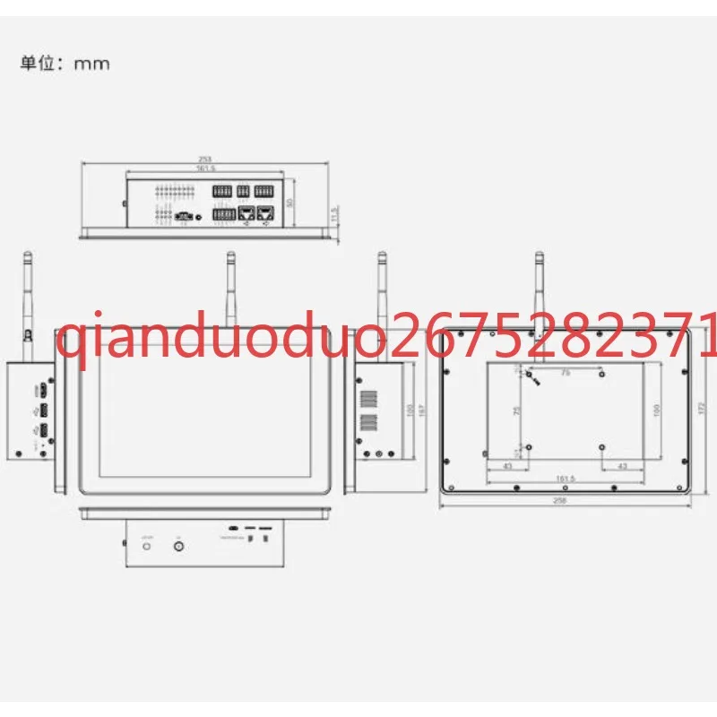 Suitable for Raspberry Pi CM5 HMI3632 232/485 DI DO Support CODESYS Authorized, Industrial Control All-in-One