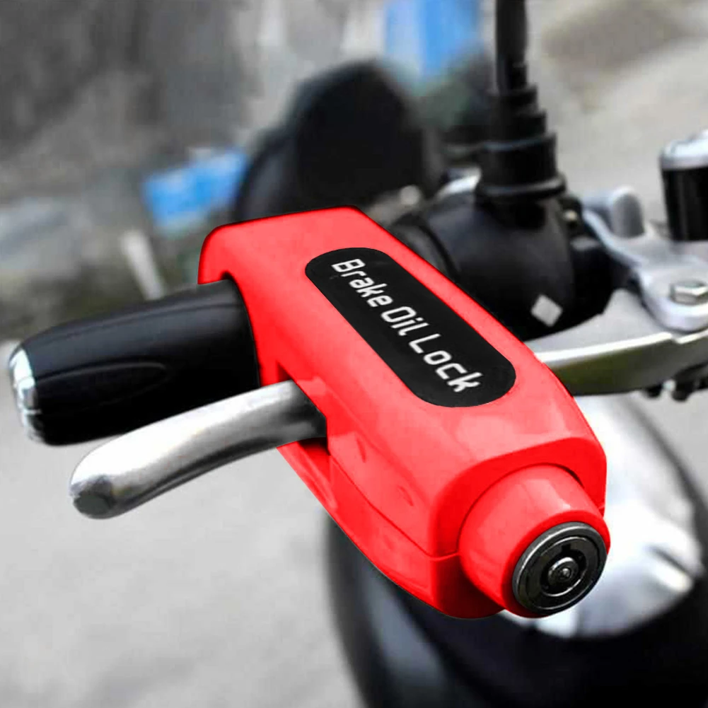 

Motorcycle Handlebar Lock Front Brake Lever Throttle Accelerator Grip Locks Universal Scooter Motor Anti-theft Safety Brake Lock