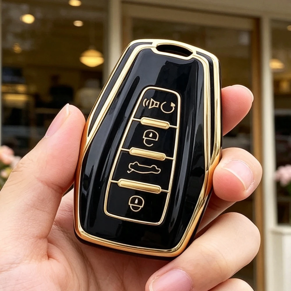 TPU Car Remote Key Case Cover for Geely Emgrand X7 EX7 Coolray 2019-2020 Auto Styling Fob Holder Shell Accessories