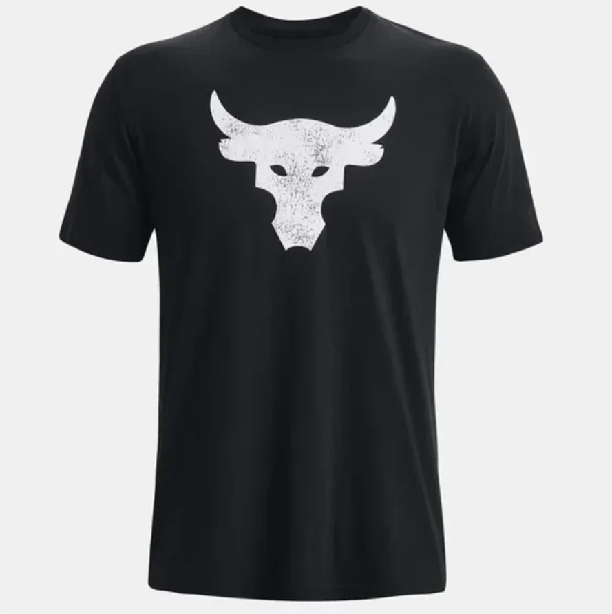 Men's T-shirt Pays Tribute To Project Rock Brahma Bull Both Men And Women Street Clothing dContract Sportly Mode Estate Tai