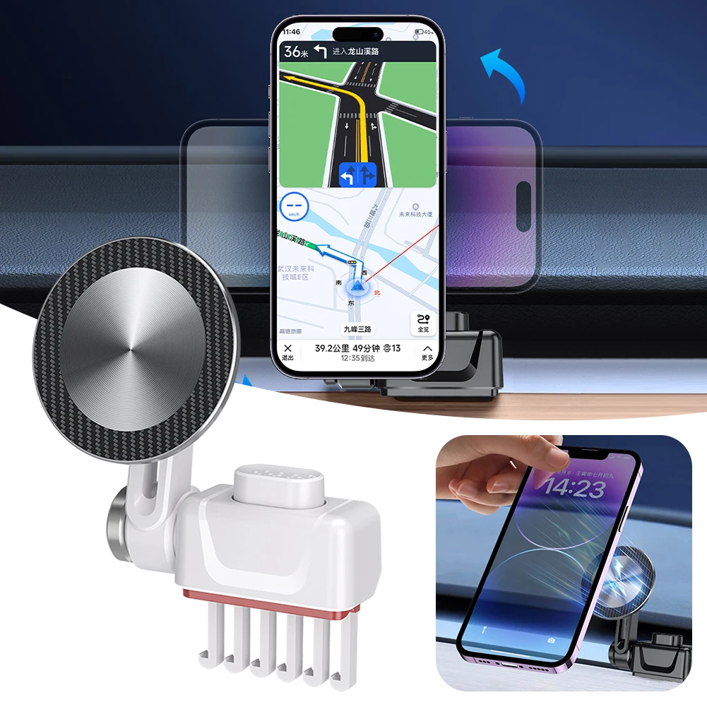 360° Swivels Model 3/Y Strong Magnetic Phone Holder Adjustables Car Phone Stand For Car Interior